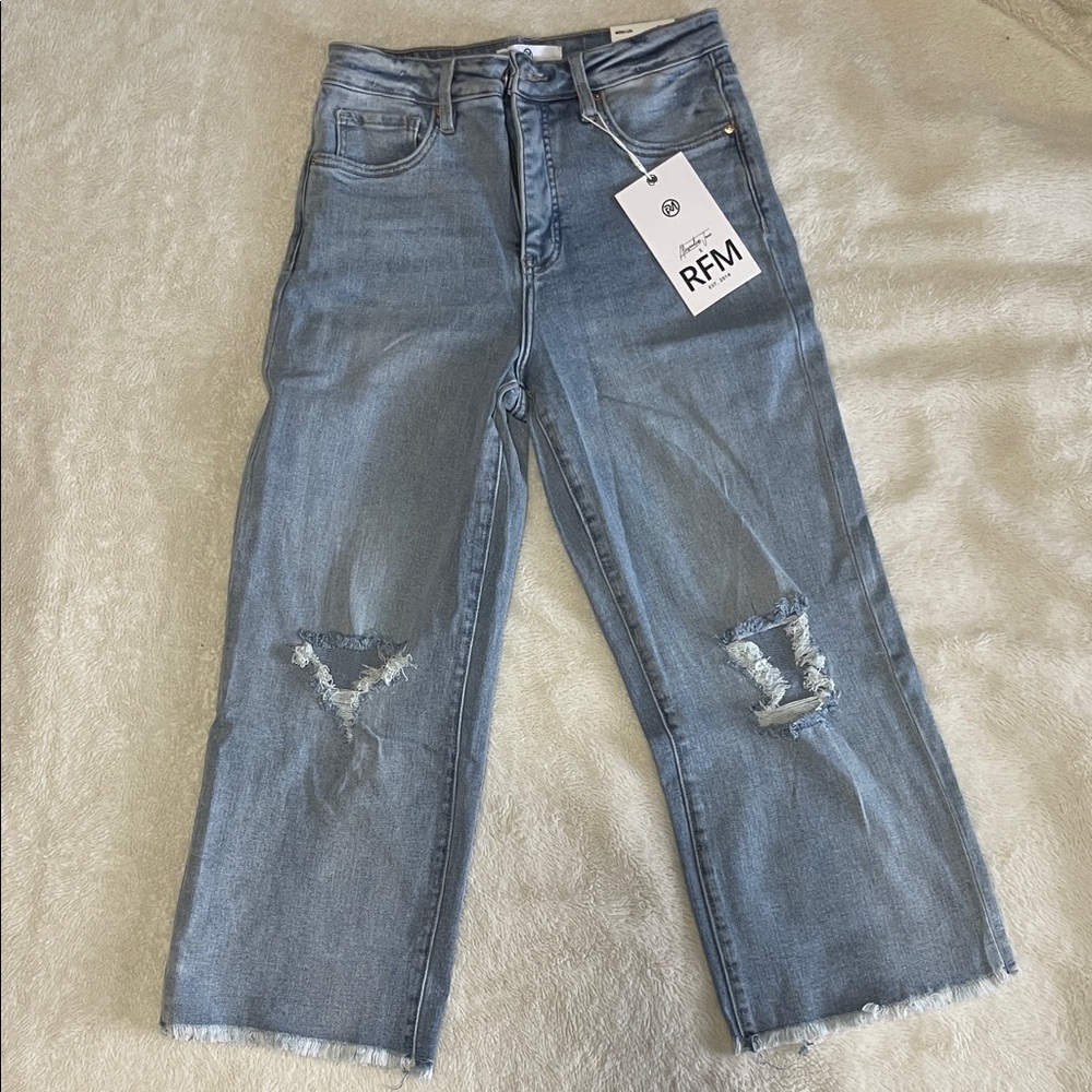 RMF Chloe Light Blue Wide Leg Jeans